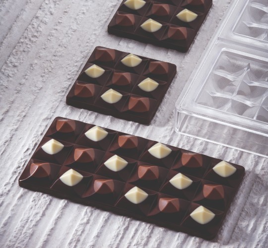 תבנית פוליקרבונט טבליות שוקולד Moulin
